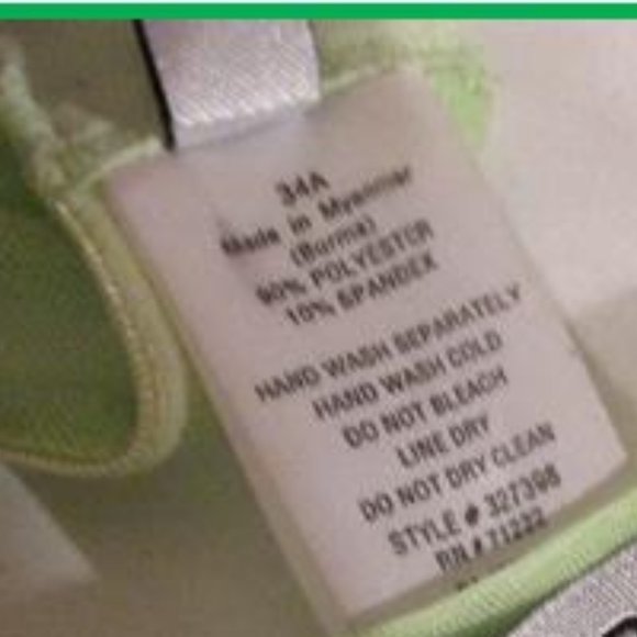 RAMPAGE LIME GREEN SHEER NET BRA SET - Picture 13 of 15